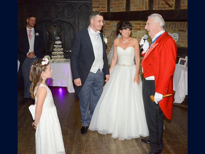 London Guild Toastmaster at Wedding