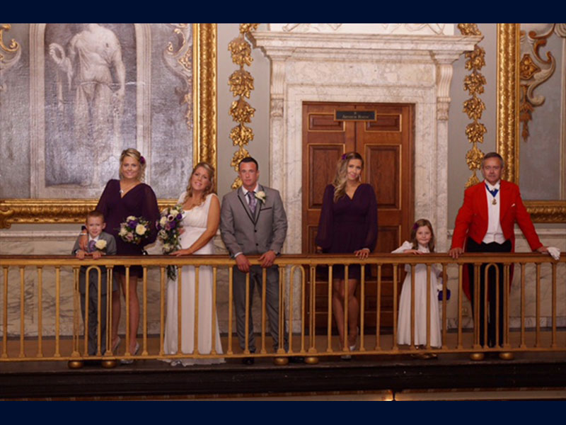 Nick Grant Toastmaster at traditional wedding